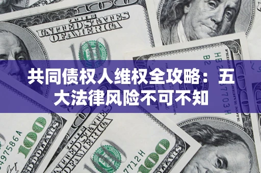 武汉共同债权人维权全攻略：五大法律风险不可不知