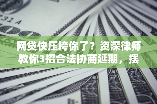 武汉网贷快压垮你了？资深律师教你3招合法协商延期，摆脱暴力催收！