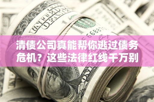 武汉清债公司真能帮你逃过债务危机？这些法律红线千万别踩