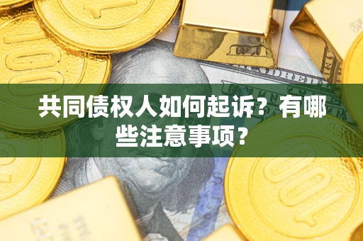 武汉共同债权人如何起诉？有哪些注意事项？